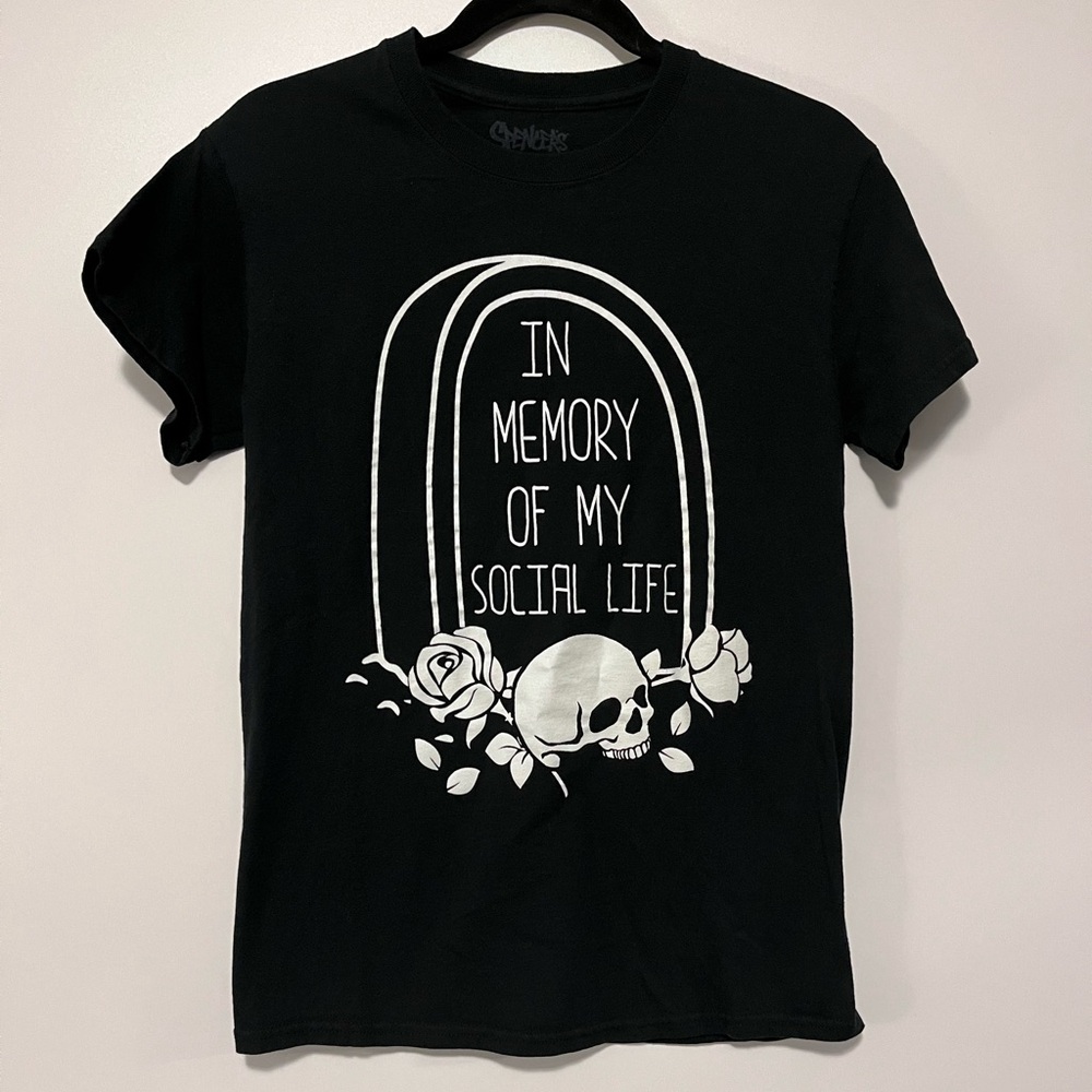 Spencer's Black and White Graphic Tee